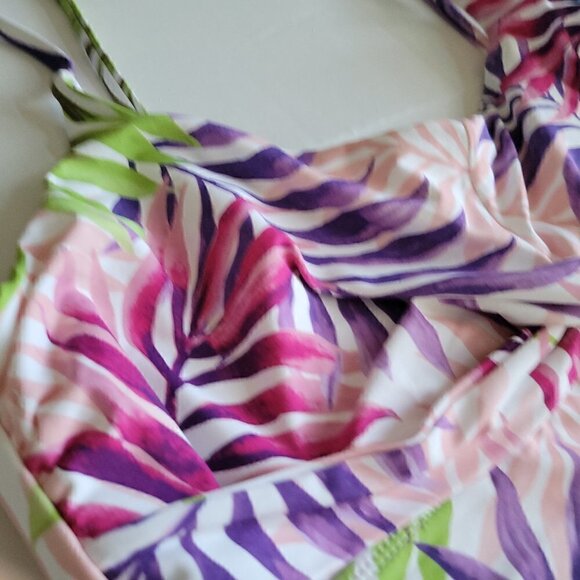 Women's 2 Piece Swimsuit Medium Top/ S Bottoms Forest Colorful /Bundle of 2 - Picture 6 of 7